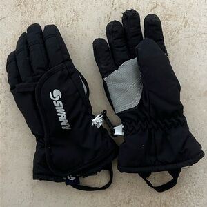 Swany Kids Black and Gray Snow Gloves